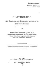 Cover of: "Catholic" by T. J. Capel