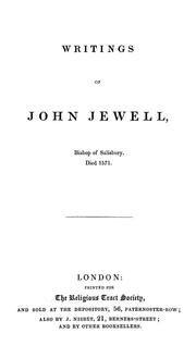 Cover of: Writings of John Jewell