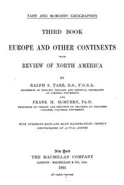 Cover of: Europe and continents, with review of North America