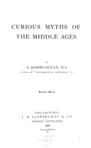 Cover of: Curious myths of the middle ages: Second Series