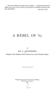 Cover of: A rebel of ʻ61 | Joseph R. Stonebraker