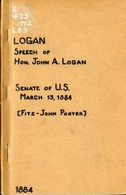 Cover of: Fitz-John Porter by Logan, John Alexander