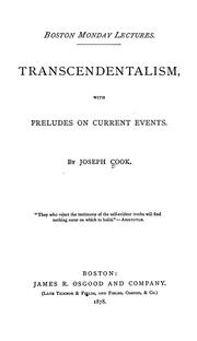 Cover of: Transcendentalism: with preludes on current events