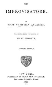 Cover of: The improvisatore by Hans Christian Andersen
