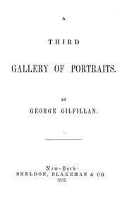 Cover of: A third gallery of portraits