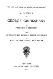 Cover of: A memoir of George Cruikshank