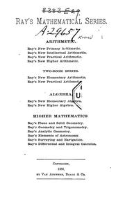 Cover of: Ray's New higher arithmetic: a revised edition of the Higher arithmetic