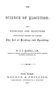 Cover of: The science of elocution