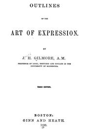 Cover of: Outlines of the art of expression