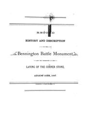 Record, history, and description of the Bennington Battle Monument