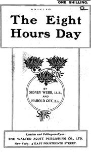 Cover of: The eight hours day