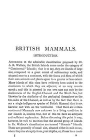 Cover of: A hand-book to the British mammalia