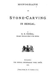 Cover of: Monograph on stone-carving in Bengal
