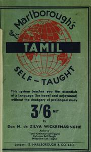 Cover of: Tamil self-taught by Don M. de Zilva Wickremasinghe