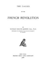 Cover of: The causes of the French revolution