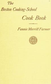 Cover of: The Boston cooking-school cook book by Fannie Merritt Farmer
