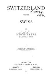 Cover of: Switzerland and the Swiss