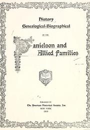 Cover of: History, genealogical-biographical, of the Danielson and allied families.
