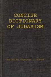 Cover of: Concise dictionary of Judaism.