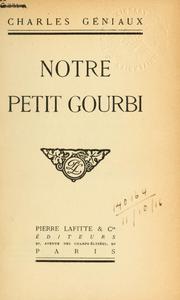 Cover of: Notre petit gourbi.