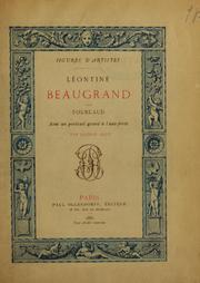 Cover of: Léontine Beaugrand