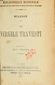 Cover of: Le Virgile travesti.