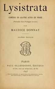 Cover of: Lysistrata by Maurice Donnay