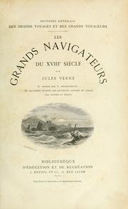 Cover of: Les grands navigateurs du XVIIIe siècle