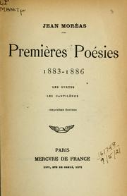 Cover of: Premières poésies: 1883-1886.