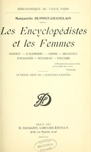 Cover of: Les encyclopédistes et les femmes: Diderot, d'Alembert, Grimm, Helvétius, d'Holbach, Rousseau, Voltaire