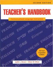 Teacher's handbook by Judith L. Shrum, Judith  L. Shrum, Eileen  W. Glisan, Eileen W. Glisan