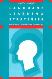 Cover of: Language learning strategies by Rebecca L. Oxford