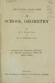 Cover of: School geometry