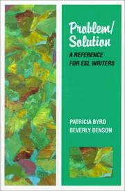 Cover of: Problem/Solution: A Reference for Esl Writers (College ESL)