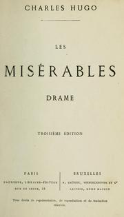 Cover of: Les misérables : drame