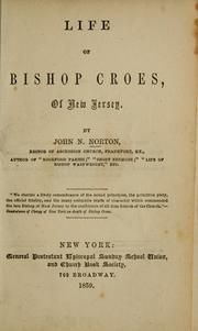 Cover of: Life of Bishop Croes: of New Jersey.