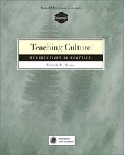 Cover of: Teaching culture by Moran, Patrick R.