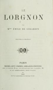 Cover of: La lorgnon