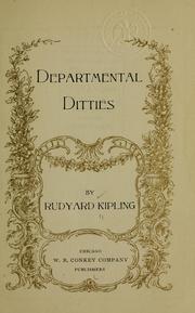Cover of: Departmental ditties by Rudyard Kipling