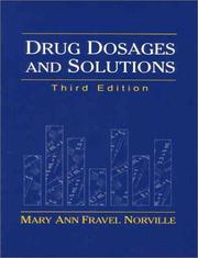 Cover of: Drug dosages and solutions by Mary Ann Fravel Norville