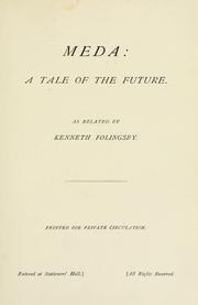 Cover of: Meda: a tale of the future. As related by Kenneth Folingsby.