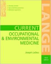Current Occupational & Environmental Medicine (Lange Medical Books) by Joseph LaDou