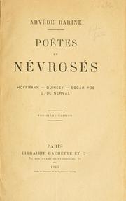 Cover of: Poètes et névrosés: Hoffmann, Quincey, Edgar Poe, G. de Nerval
