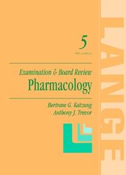 Cover of: Pharmacology by Bertram G. Katzung