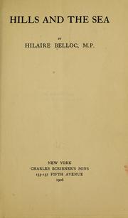 Cover of: Hills and the sea