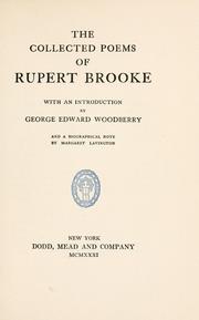 Cover of: The collected poems of Rupert Brooke by Brooke, Rupert