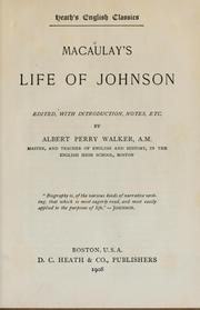 Cover of: Macaulay's Life of Johnson