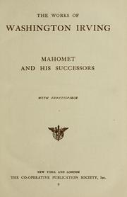Cover of: Mahomet and his successors. by Washington Irving