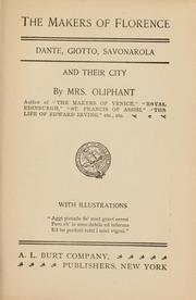 Cover of: The makers of Florence. by Margaret Oliphant