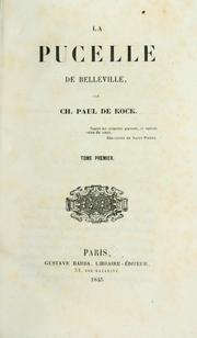 Cover of: Oeuvres complètes de Ch. Paul de Kock. by Paul de Kock